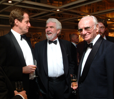 Stanley Jackson with Alastair Campbell and Sir Peter O'Sulleven